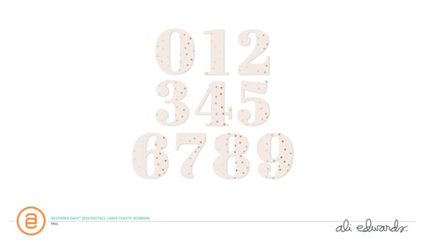 December Daily® 2026 Digital Large Plastic Numbers, 1 of 1