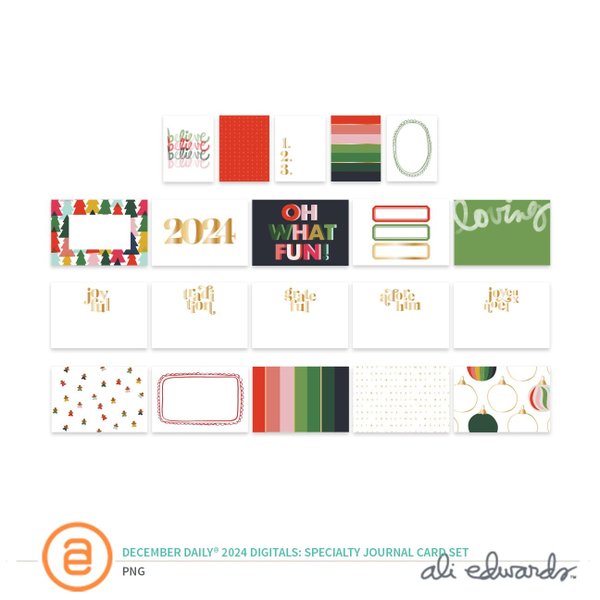 December Daily® 2024 Digital Specialty Journal Card Set, 1 of 1