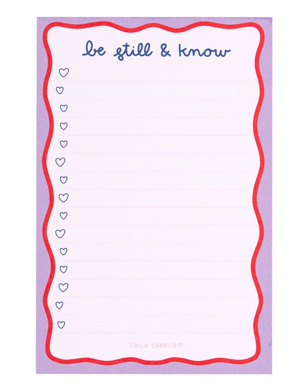 Be Still & Know Notepad, 1 of 6