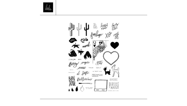 Digital 6×8 Heart Throb Stamp Set, 1 of 1