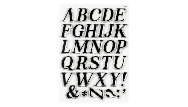 Uppercase Alphas Are Awesome #1 6×8 Stamp Set, 1 of 2