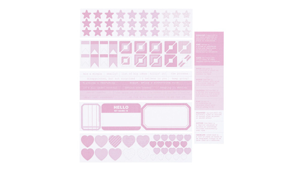 Color Collective Mini Sticker Booklet - Pinkity, 1 of 2
