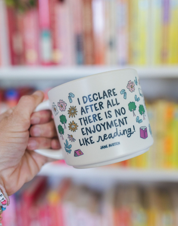 No Enjoyment Like Reading Pride and Prejudice Large Ceramic Mug, 2 of 4