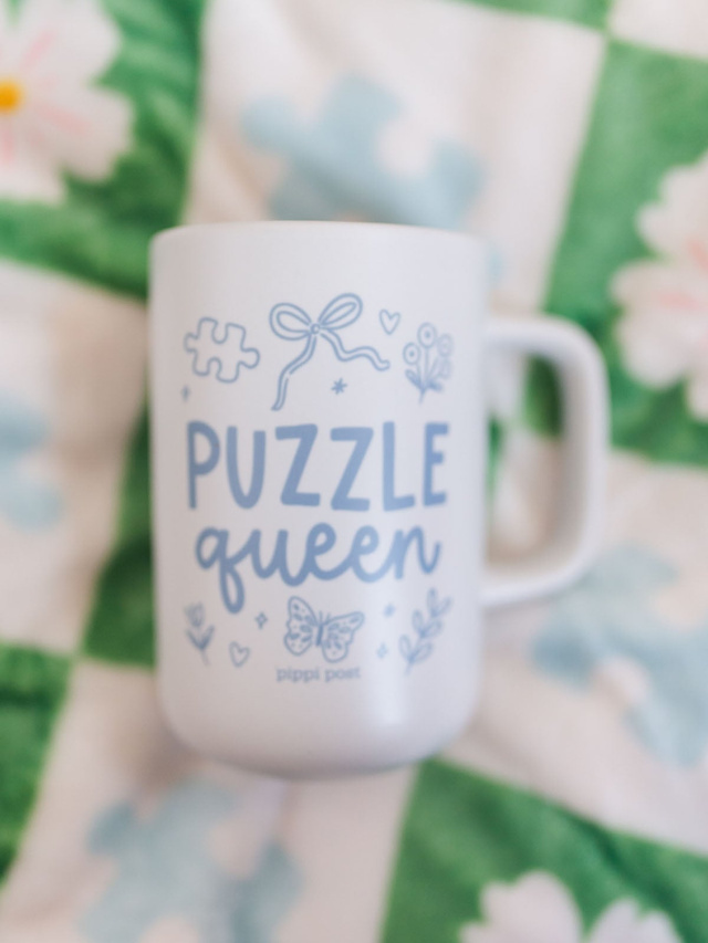 Puzzle Queen Tall Ceramic Coffee Mug, 1 of 4
