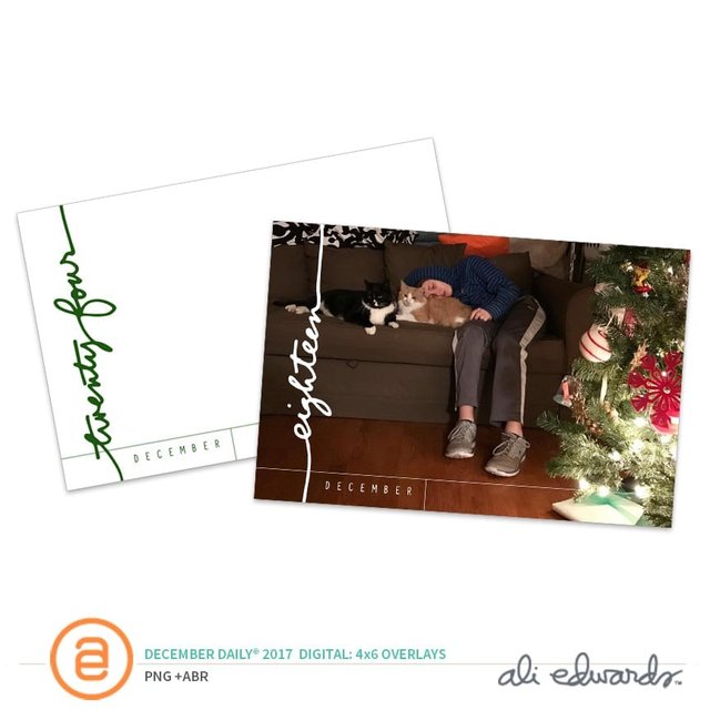 December Daily® Digital 2017 4×6 Overlays, 1 of 1