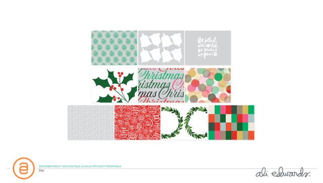 December Daily® 2026 Digital Specialty Paper Pack, 1 of 1