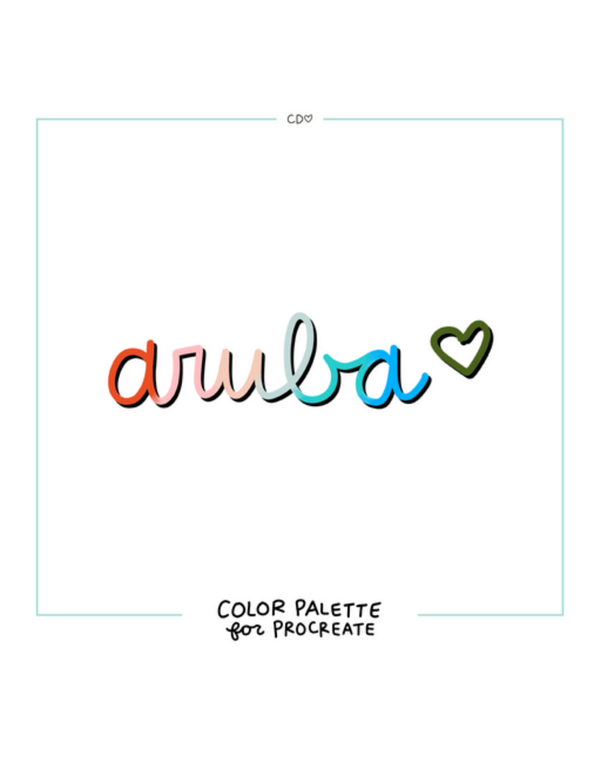 Aruba Procreate Color Palette, 1 of 1