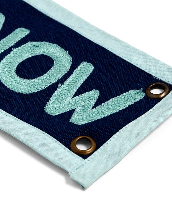 Enjoy The Now Embroidered Canvas Banner, 3 of 3