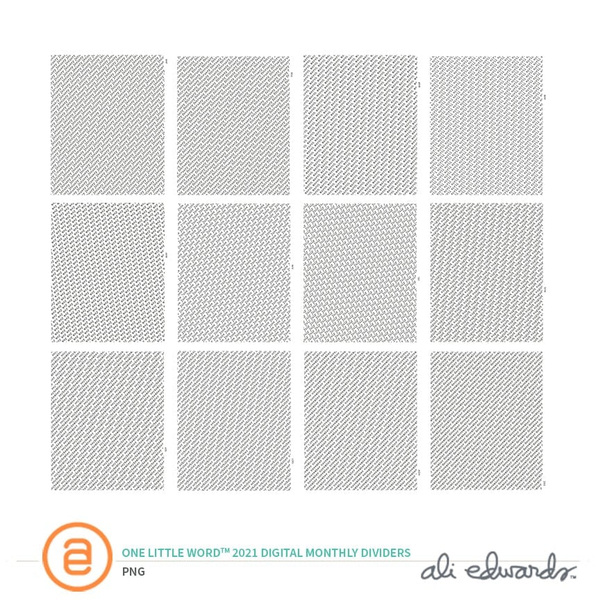 One Little Word® 2021 Digital Dividers, 1 of 1