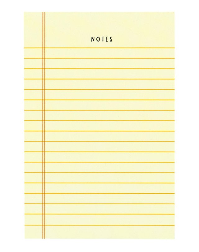 Yellow Notes Notepad, 1 of 2