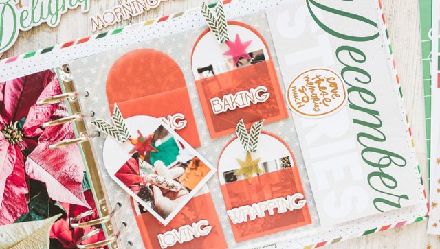 December Memories Large Chipboard Words, 4 of 6