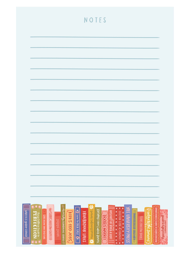 Stars Hollow Bookshelf 4×6 Notepad, 2 of 2
