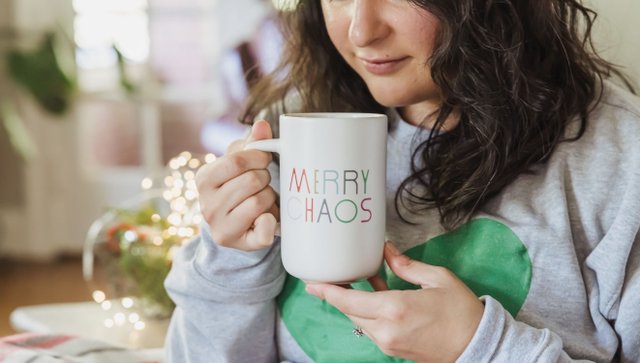 Merry Chaos Large Ceramic Coffee Mug, 3 of 5