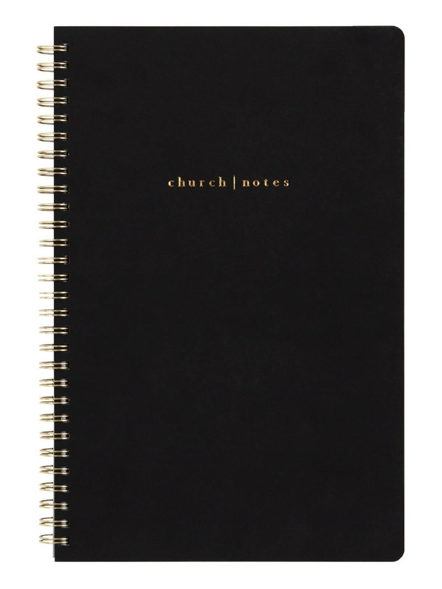 Black Bible Study Spiral Notebook with Reference Maps, 1 of 9
