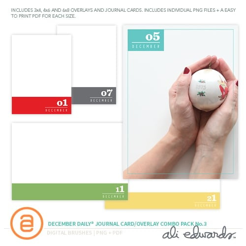 December Daily® Digital Overlays Combo Pack No. 3, 1 of 1