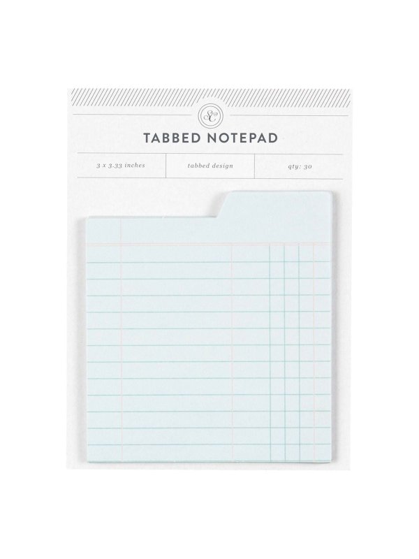 Tabbed Notepad - Blue Ledger, 1 of 2