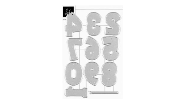 Metal Die Set - Balloon Numbers, 1 of 3