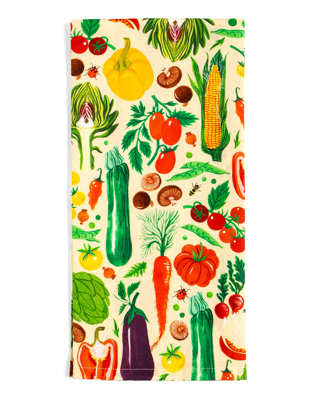 Vegetable Farmers Market Tea Towel, 5 of 8