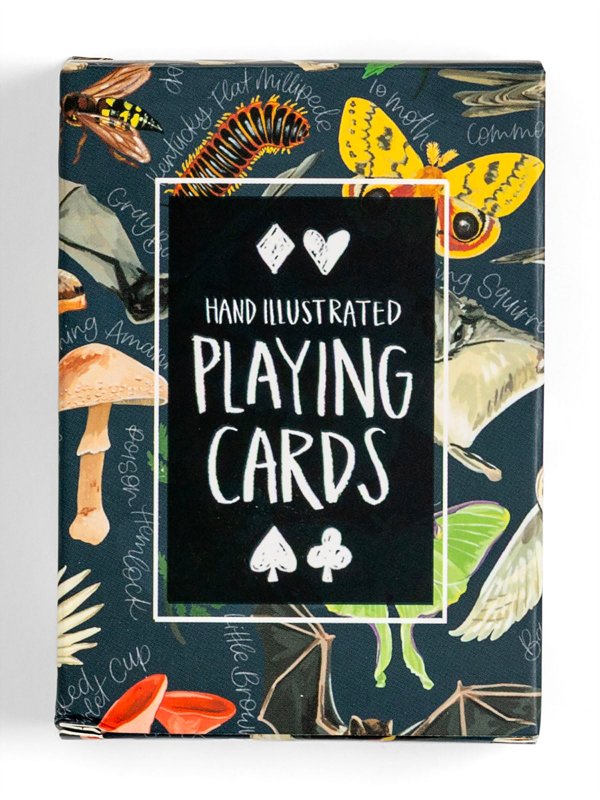 Midnight Flora & Fauna Deck of Playing Cards, 2 of 6