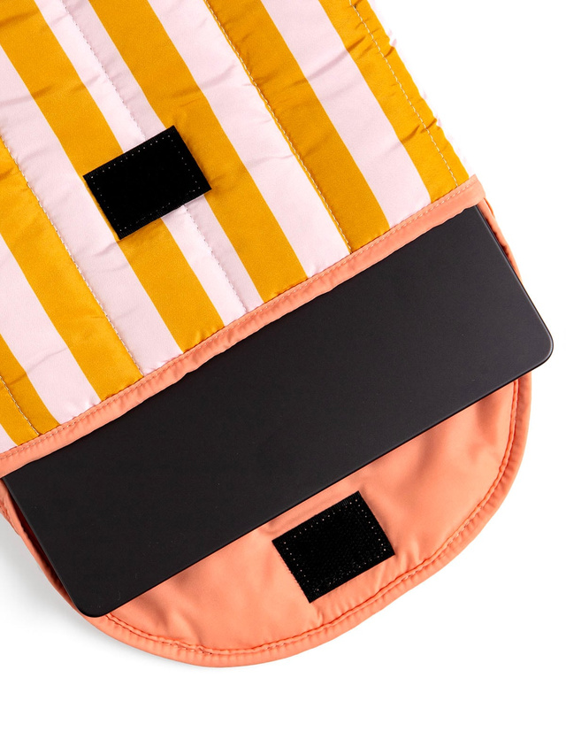 Orange Stripes Color Block Laptop Sleeve, 3 of 4