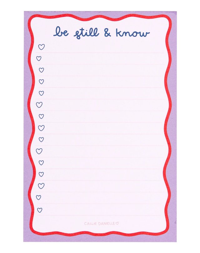 Be Still & Know Notepad, 1 of 6