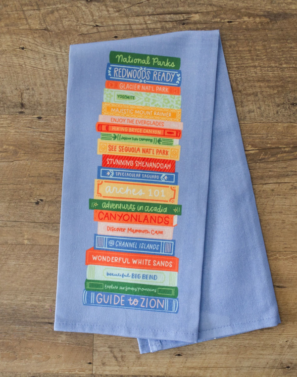 National Parks Book Stack Tea Towel, 1 of 6
