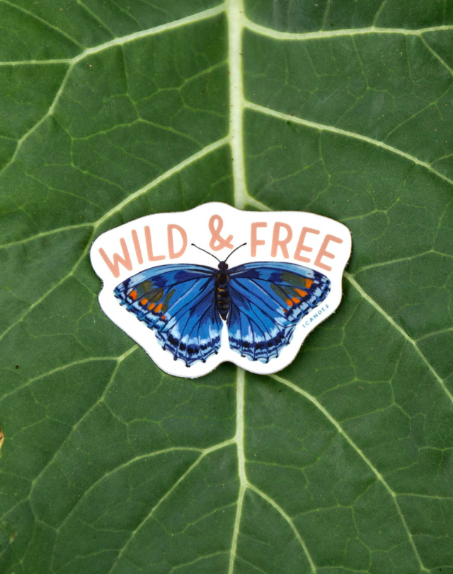 Wild & Free Butterfly Decal Sticker, 2 of 4