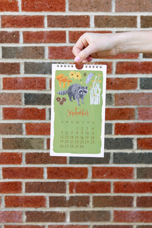 2027 Flora & Fauna Petite Hanging Wall Calendar, 5 of 6