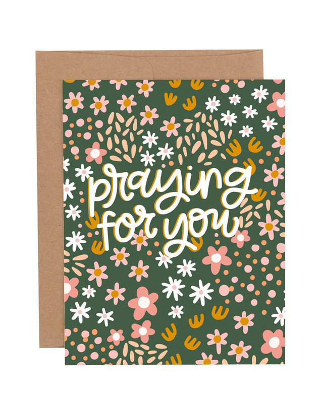 Praying For You Greeting Card, 1 of 1