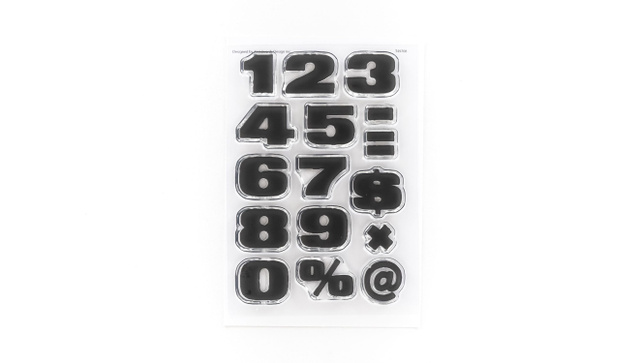 Numbers Are Awesome #15 4×6 Stamp Set, 1 of 2