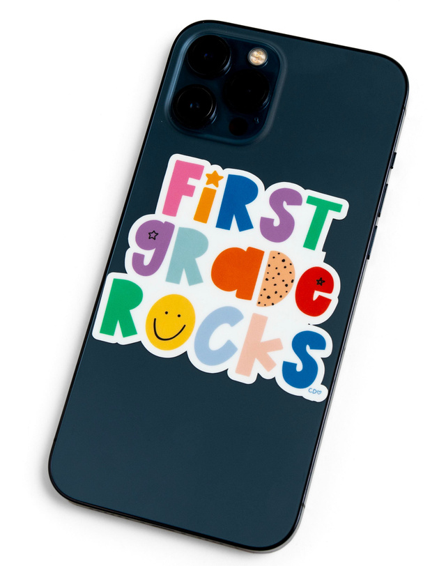 First Grade Rocks Decal Sticker - Callie Danielle Shop