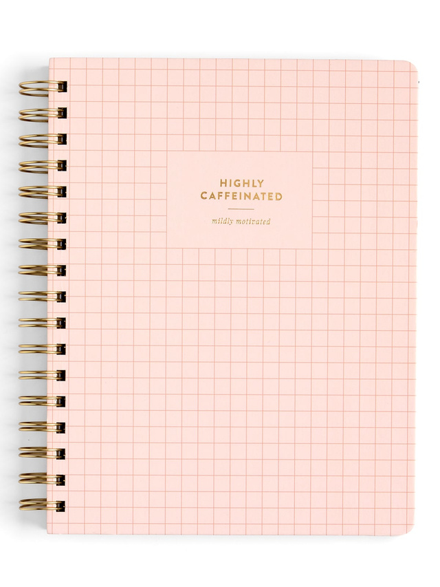 Highly Caffeinated 7×9 Spiral Notebook, 1 of 3