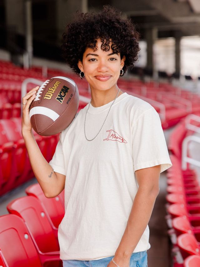 Athens Football Game Day Tee - Ivory, 5 of 7