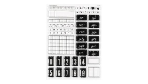 Stamp Set : 6×8 Monthly Planner, 1 of 5
