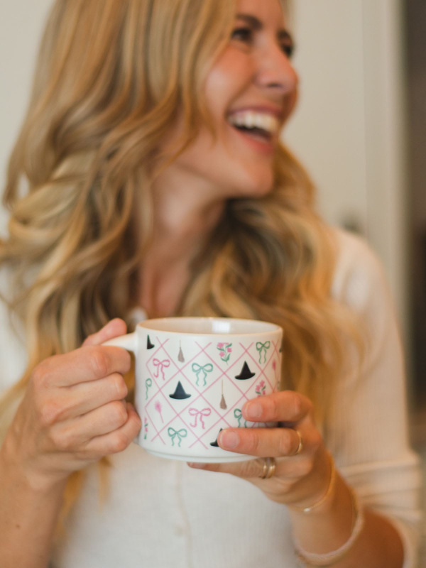 Wicked Witch Hats & Bows Large Ceramic Coffee Mug - Cream, 2 of 3