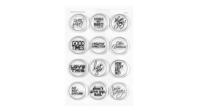 Stamp Set : 4×6 Caption Circles, 1 of 2