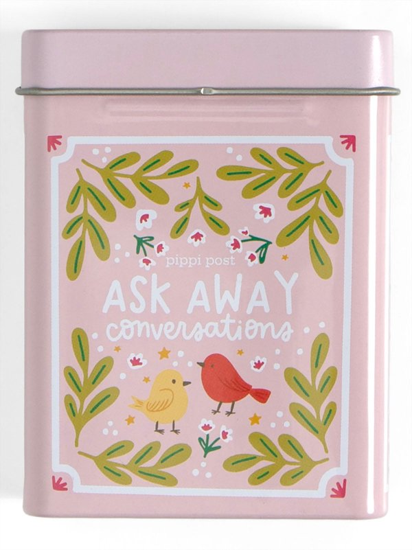 Ask Away Conversation Game - Deck of Cards + Storage Tin, 4 of 7