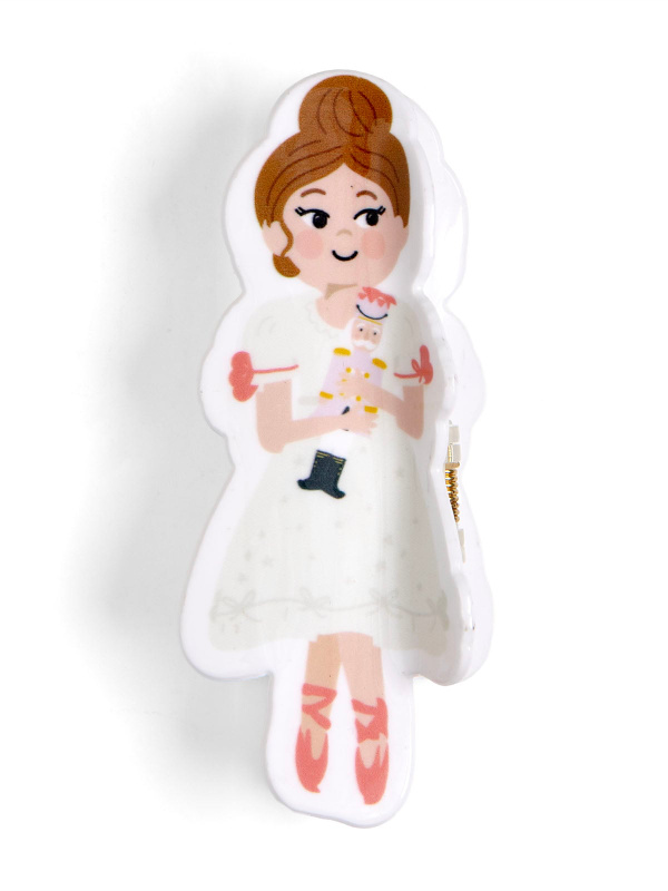 Clara & The Nutcracker Christmas Claw Hair Clip, 2 of 3