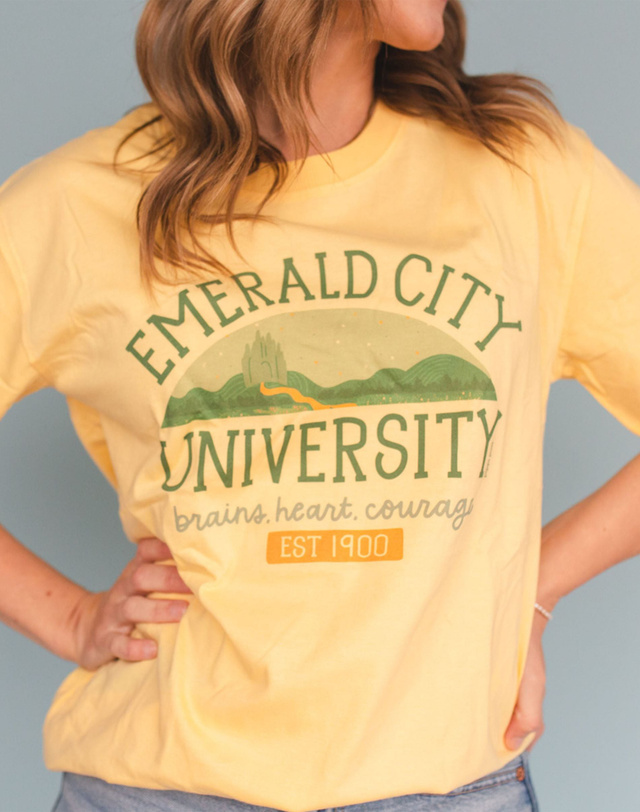 Emerald City University Tee - Butter, 3 of 4