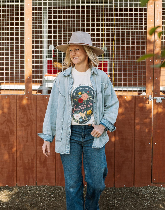 Chicken Faith Tee - Ivory, 4 of 5