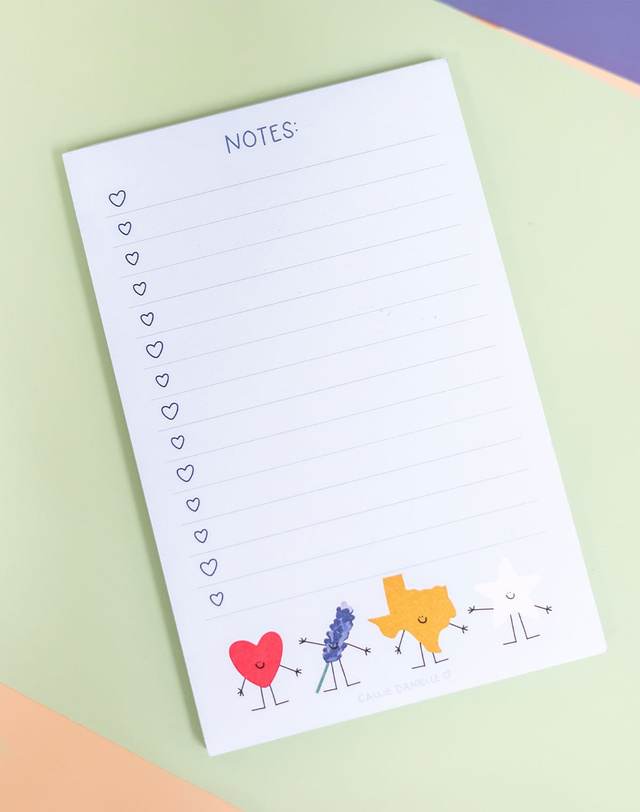 Texas Western Doodle Friends Notepad, 1 of 3
