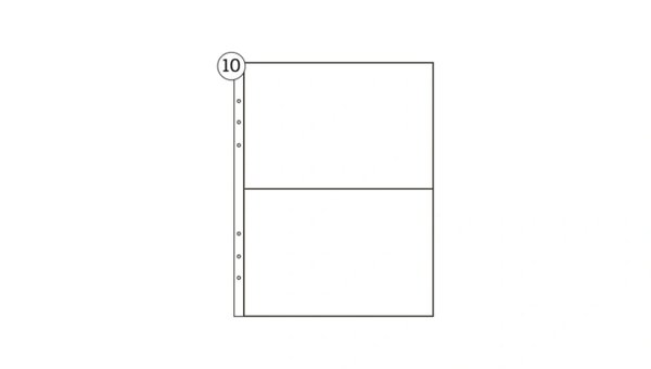 6×8 Page Protectors 4×6 Pockets (10 pack), 1 of 1