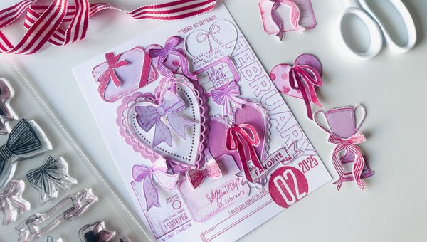 Stamp Set : 6×8 Bows, 4 of 6