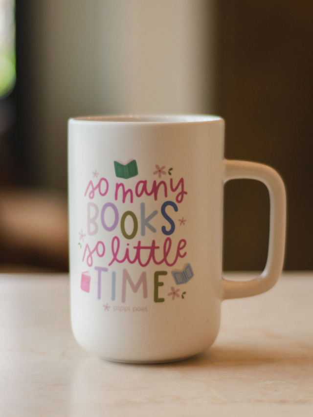 So Many Books So Little Time Tall Ceramic Coffee Mug, 1 of 4