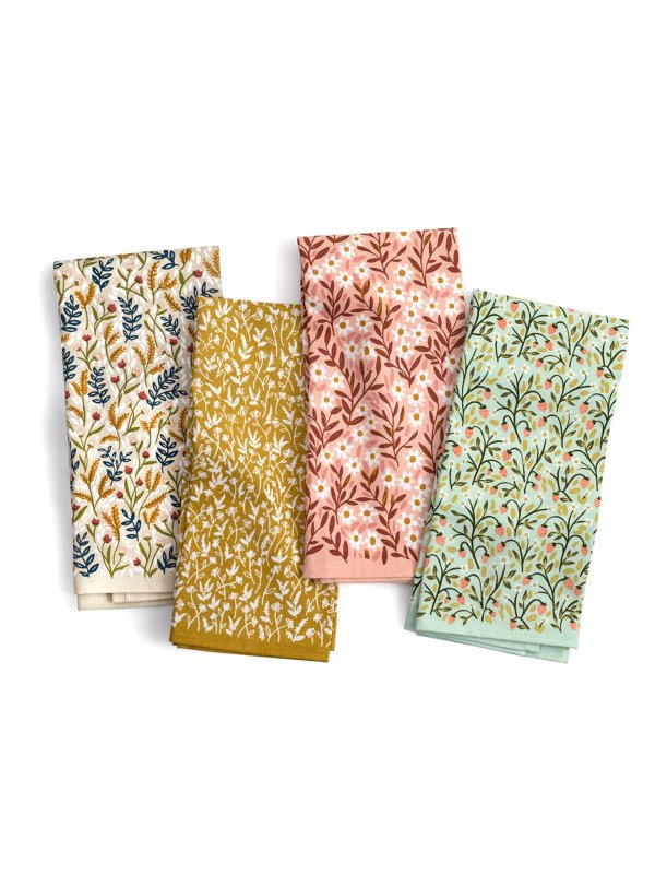 Tiny Floral Kitchen Towel Set, 4 of 7
