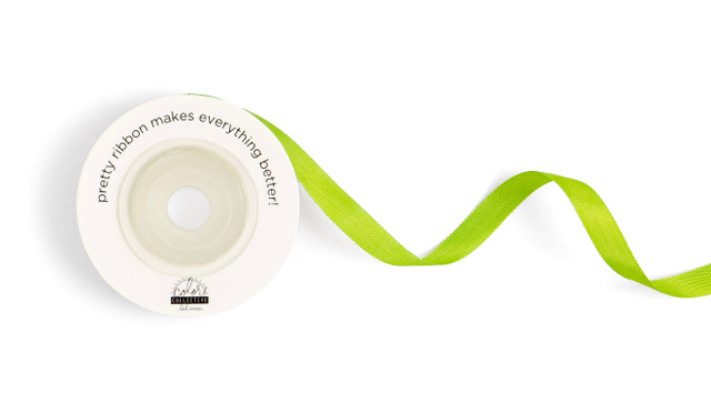 Color Collective 1/4" Ribbon - Apple, 1 of 1