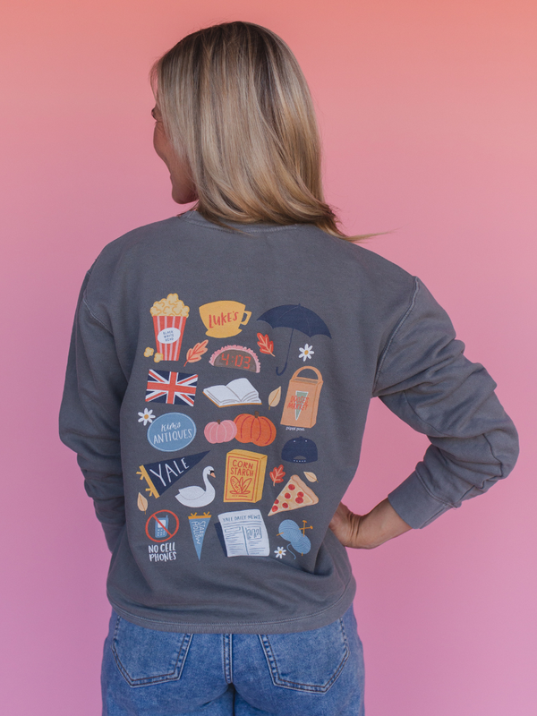 Stars Hollow in the Fall Sweatshirt - Grey, 1 of 4