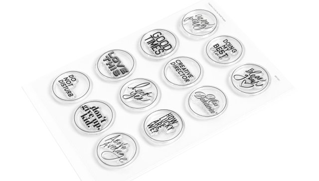 Stamp Set : 4×6 Caption Circles, 2 of 2
