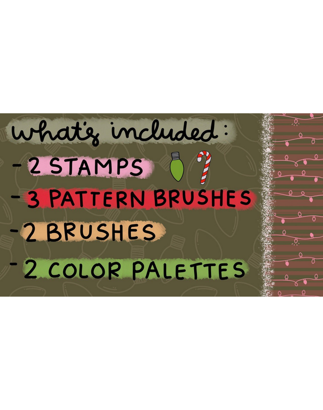 Holiday Procreate Bundle, 2 of 2