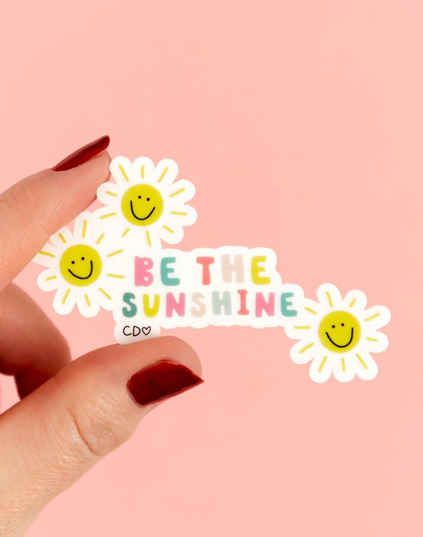 Be The Sunshine Clear Decal Sticker, 1 of 4